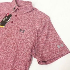 Under Armour elevated heather heatgear golf polo